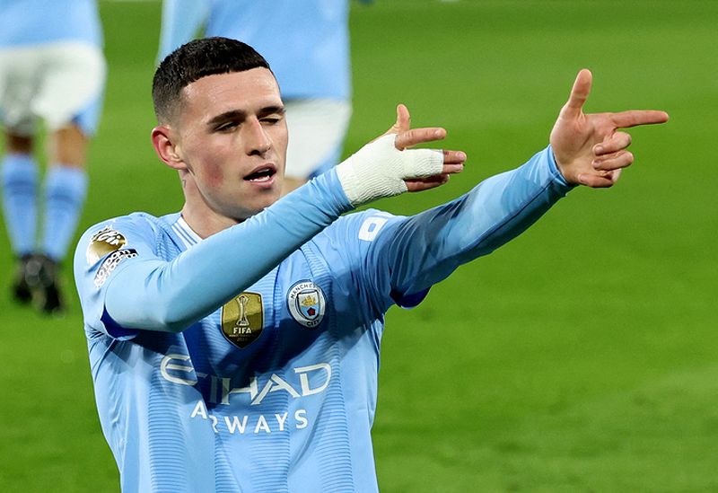 Foden trong màu áo Man City